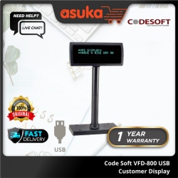 Code Soft VFD-800 USB Customer Display