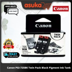 Canon PGI-725BK Twin Pack Black Pigment Ink Tank
