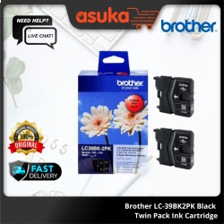 Brother LC-39BK2PK Black Twin Pack Ink Cartridge
