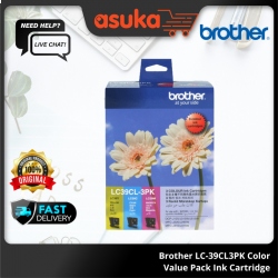 Brother LC-39CL3PK Color Value Pack Ink Cartridge