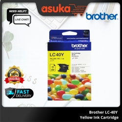 Brother LC-40Y Yellow Ink Cartridge