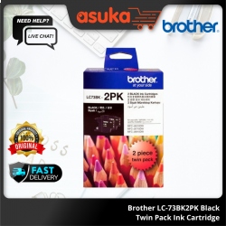 Brother LC-73BK2PK Black Twin Pack Ink Cartridge