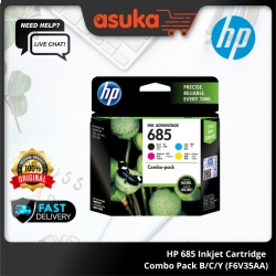 HP 685 Inkjet Cartridge Combo Pack B/C/Y (F6V35AA)