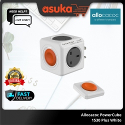 Allocacoc PowerCube 1530 Plus Original Remote Set-White (1 yrs Limited Shop Warranty)