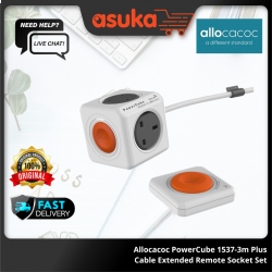 Allocacoc PowerCube 1537-3m Plus Cable Extended Remote Socket Set