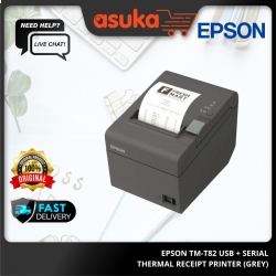 Epson TM-T82 USB + Serial Thermal Receipt Printer (Grey)