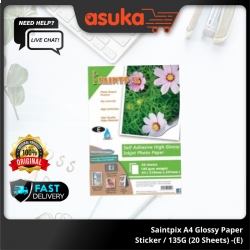 Saintpix A4 Glossy Paper Sticker / 135G (20 Sheets) -(E)