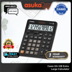 Casio Desk-Top Type GX-12B 12 Digits Extra Large Calculator