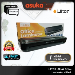LATOR LTR-A4 Office Laminator - Black