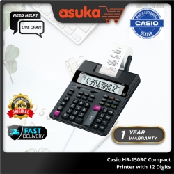 Casio HR-150RC Compact Printer with 12 Digits