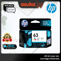 HP 63 Color Ink Cartridge (F6U61AA)