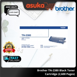 Brother TN-2380 Black Toner Cartridge (2,600 Pages)