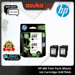 HP 680 Twin Pack (Black) ink Cartridge (X4E79AA)