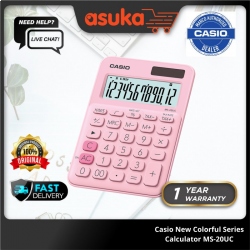 Casio New Colorful Series Calculator - MS-20UC-PK