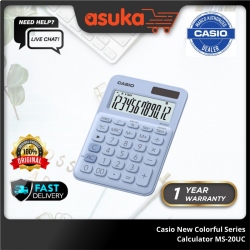 Casio New Colorful Series Calculator- MS-20UC-LB