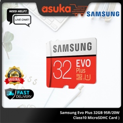 Samsung Evo Plus 32GB 95R/20W Class10 MicroSDHC Card (MB-MC32GA/APC)