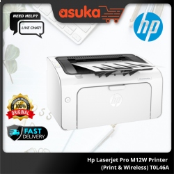 Hp Laserjet Pro M12W Printer (Print & Wireless) T0L46A