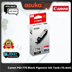 Canon PGI-770 Black Pigment Ink Tank (15.4ml)