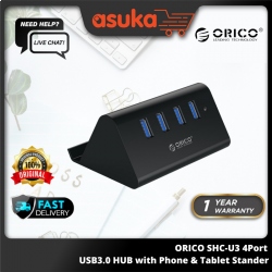 ORICO SHC-U3 4Port USB3.0 HUB with Phone & Tablet Stander (1 yrs Limited Hardware Warranty)