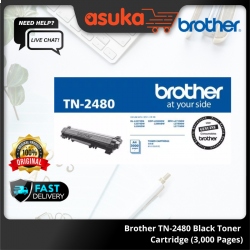 Brother TN-2480 Black Toner Cartridge (3,000 Pages)