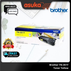 Brother TN-351Y Toner Yellow up to 1,500 pages @ 5% coverage