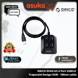 ORICO DF4U-U3 4 Port USB3.0 Trapezoid Design HUB - 100cm cable (1 yrs Limited Hardware Warranty)