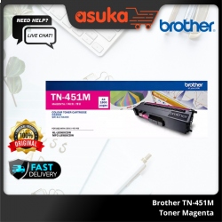 Brother TN-451M Toner Magenta up to 1,800 pages @ 5% coverage