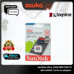 Sandisk Ultra 32GB 98R/10W A1 MicroSDHC Card-no adapter (SDSQUAR-032G-GN6MN)