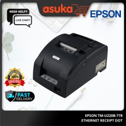 Epson TM-U220B-778 Ethernet Receipt Dot Printer (Thai, Vietnam Font,Grey)
