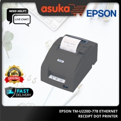 Epson TM-U220D-778 Ethernet Receipt Dot Printer (Thai, Vietnam Font,Grey)