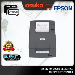 Epson TM-U220D-665 Serial Receipt Dot Printer (Thai, Vietnam Font,White)