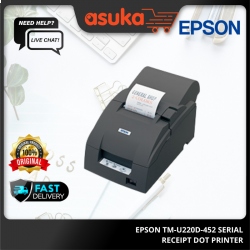 Epson TM-U220D-452 Serial Receipt Dot Printer (Traditional Chinese,Grey)
