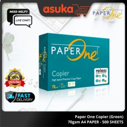 Paper One Copier (Green) 70gsm A4 PAPER - 500 SHEETS