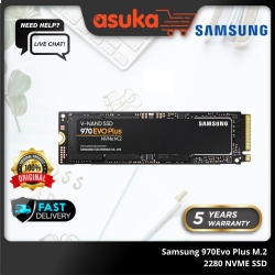 Samsung 970Evo Plus 250GB M.2 2280 NVME SSD (Up to 3500MB/s Read & 2300MB/s Write)