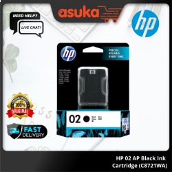 HP 02 AP Black Ink Cartridge (C8721WA)