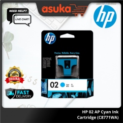 HP 02 AP Cyan Ink Cartridge (C8771WA)