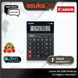 Canon AS-2200 Desktop (12 Digits) Calculator