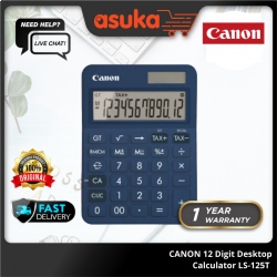 CANON 12 Digit Desktop Calculator LS-125T -NAVY BL