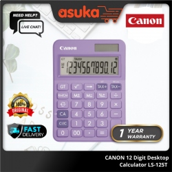 CANON 12 Digit Desktop Calculator LS-125T -PURPLE
