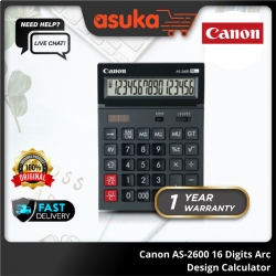 Canon AS-2600 16 Digits Arc Design Calculator