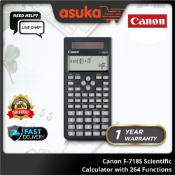 Canon F-718SGA Scientific Calculator with 264 Functions - BLACK