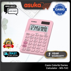 Casio Colorful Series Calculator - MS-7UC-PK