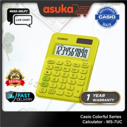 Casio Colorful Series Calculator- MS-7UC-YG