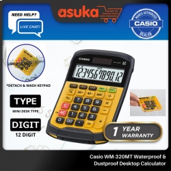 Casio WM-320MT Waterproof & Dustproof Calculator