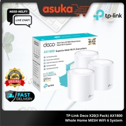 TP-Link Deco X20(3 Pack) AX1800 Whole Home MESH WiFi 6 System