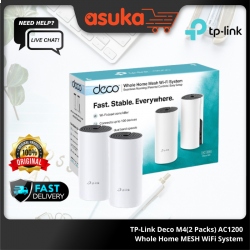 TP-Link Deco M4(2 Packs) AC1200 Whole Home MESH WiFi System