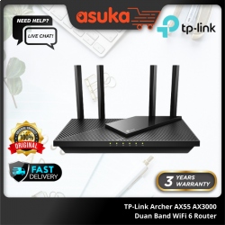 TP-Link Archer AX55 AX3000 Duan Band WiFi 6 Router