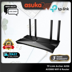 TP-Link Archer AX50 AX3000 WiFi 6 Router