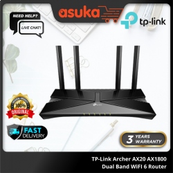 TP-Link Archer AX20 AX1800 Dual Band WiFI 6 Router