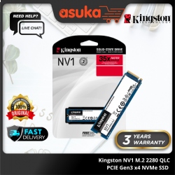Kingston NV1 1TB M.2 2280 QLC PCIE Gen3 x4 NVMe SSD (Up to 2100MB/s Read & 1700MB/s Write)